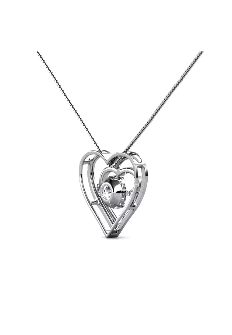 Twinkle Heart Pendant‏ - Kalung Crystal Swarovski by Her Jewellery