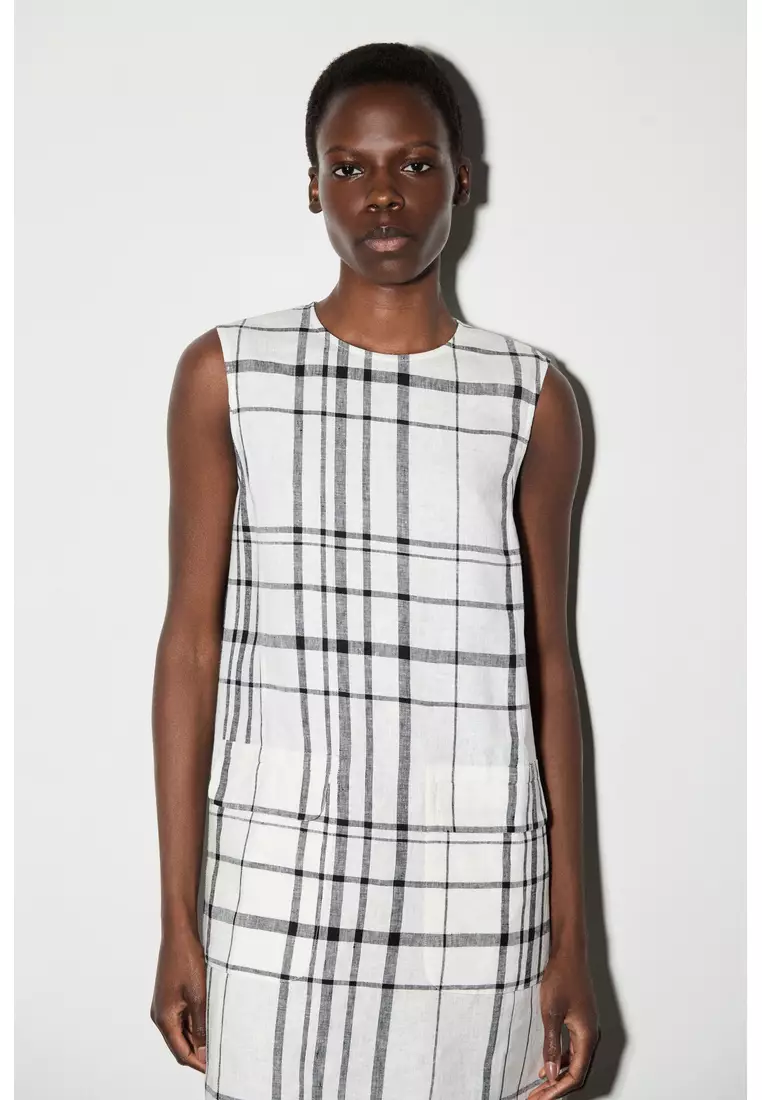 LINEN MINI SHIFT DRESS