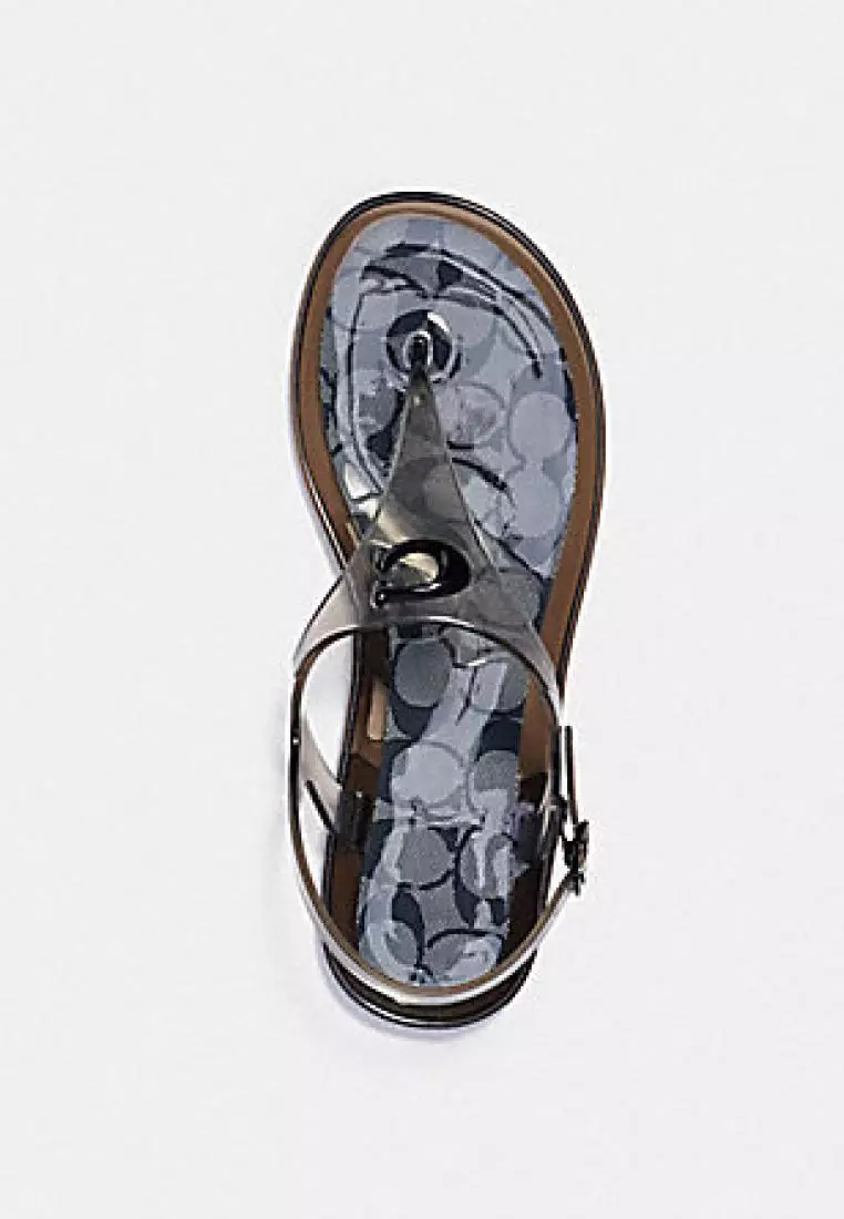 Coach Natalee Jelly Sandal Black