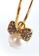 BELLE LIZ gold Scarlett Bow Pearl Hoops Earrings Gold 0C13DACB048654GS_5