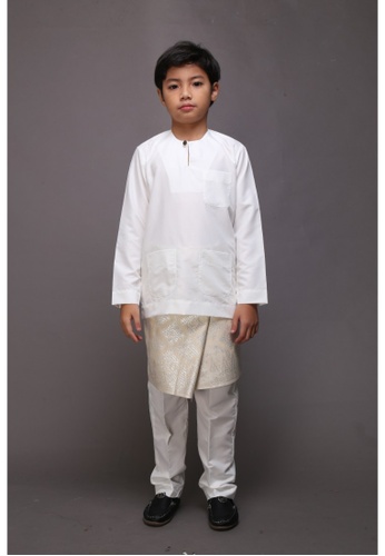 Buy Amar Amran Baju Melayu Moden Teluk Belanga For Kids Online Zalora Malaysia