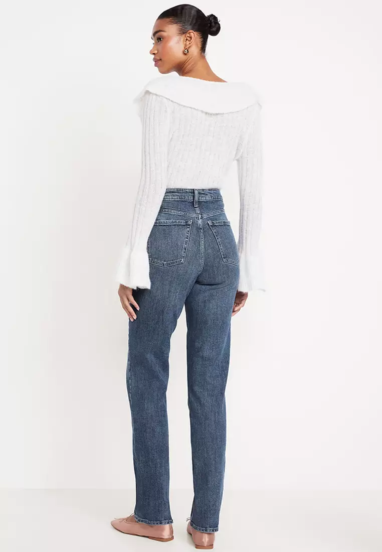 Extra High-Waisted Straight Jeans