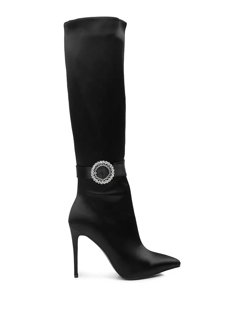 Discount on London Rag  shoes - SKU: Black High Calf Boots