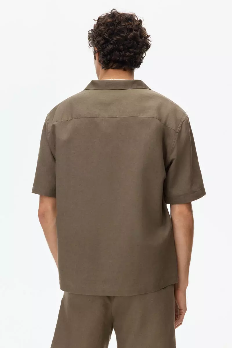 Relaxed Fit Linen-blend resort shirt