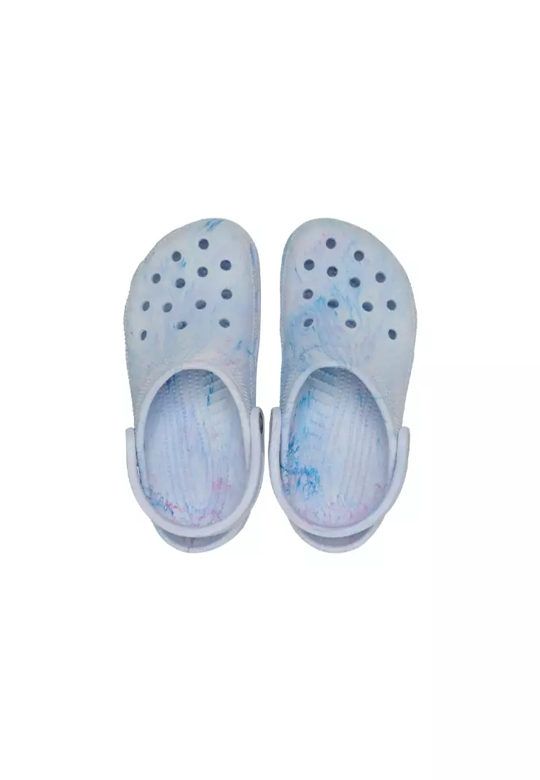 Classic Watercolor Marbled Clog in Oxygen Swirl