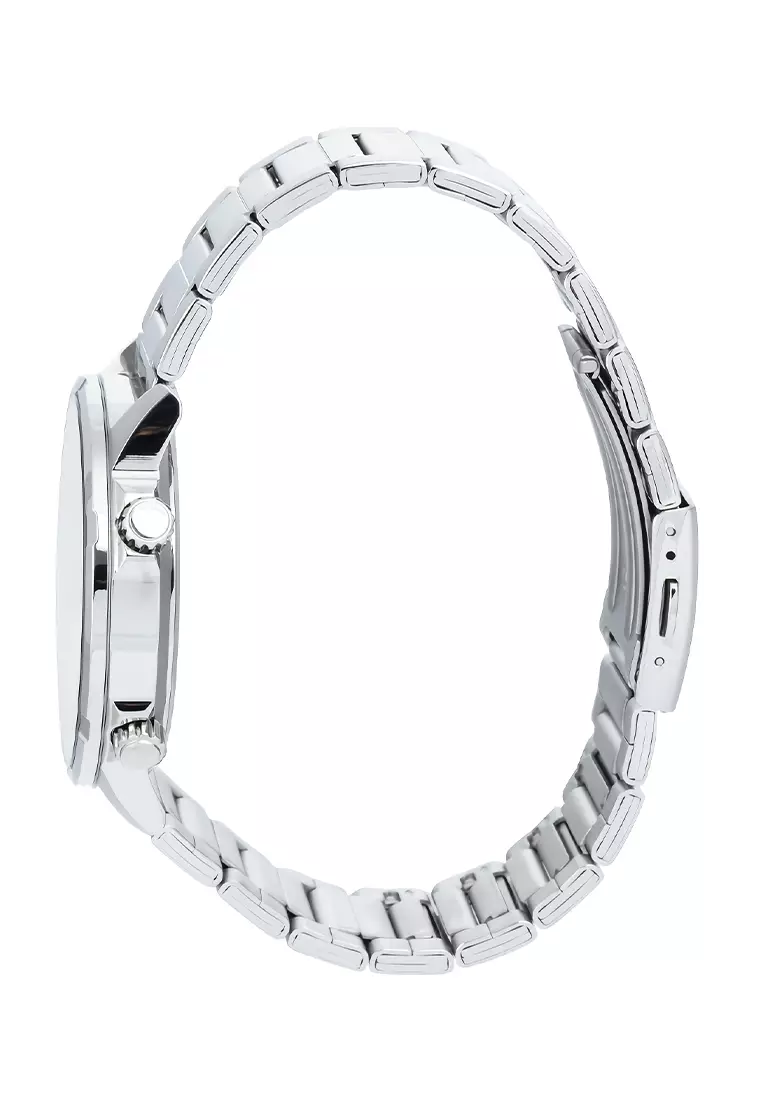 Casio General MTD-130D-1A2V Jam Tangan Analog Pria - Black Dial Silver Stainless Steel