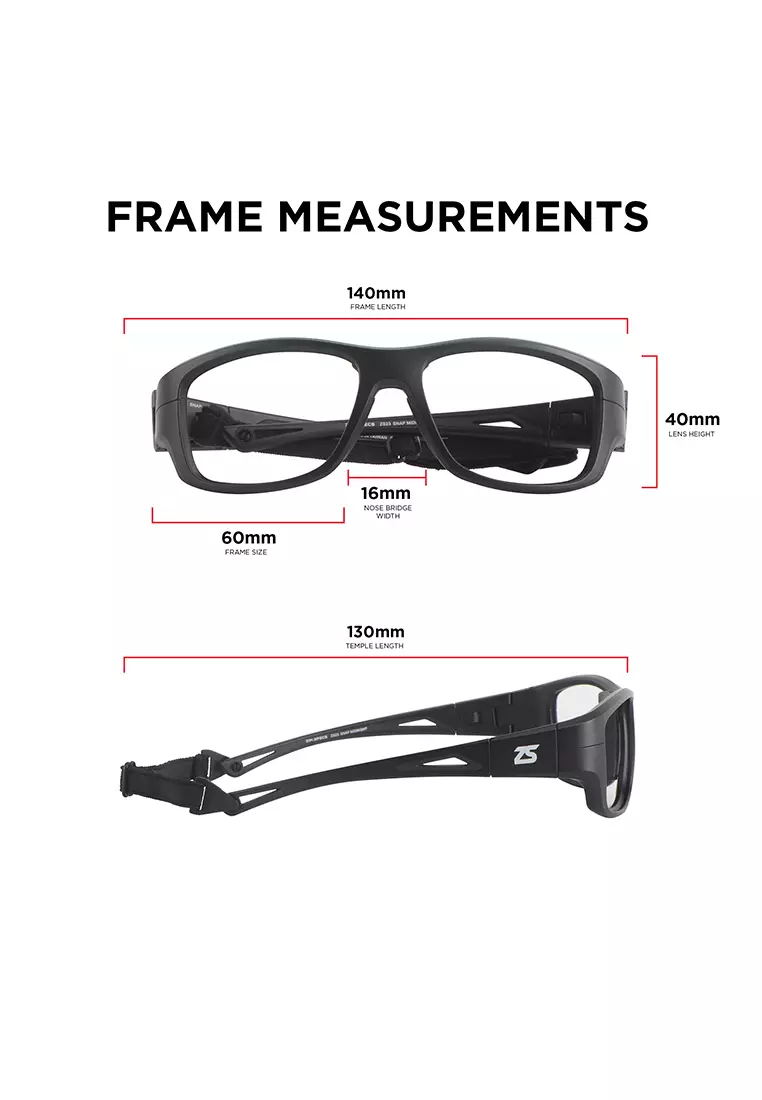 ZS23 (MIDNIGHT) Replaceable Lenses Sports Goggles/Eyewear Basketball/Pickleball/Tennis/Volleyball/Football for Men/Women