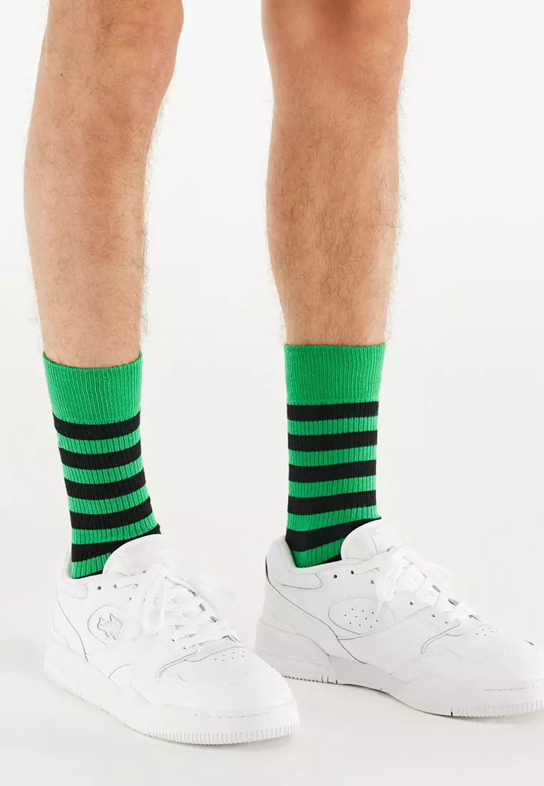 Mens lacoste discount trainer socks