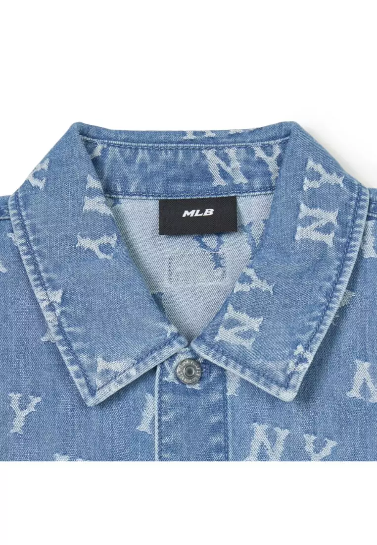 CLASSIC MONOGRAM JACQUARD DENIM SHIRTS NEW YORK YANKEES