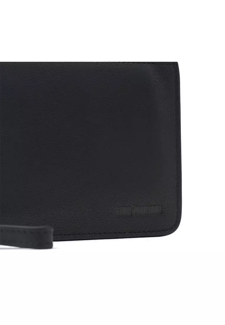 Pouch Kulit Pria Gino Mariani Kaden Black