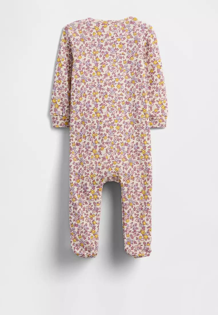 Printed 2-Way Footed One-Piece Bodysuit