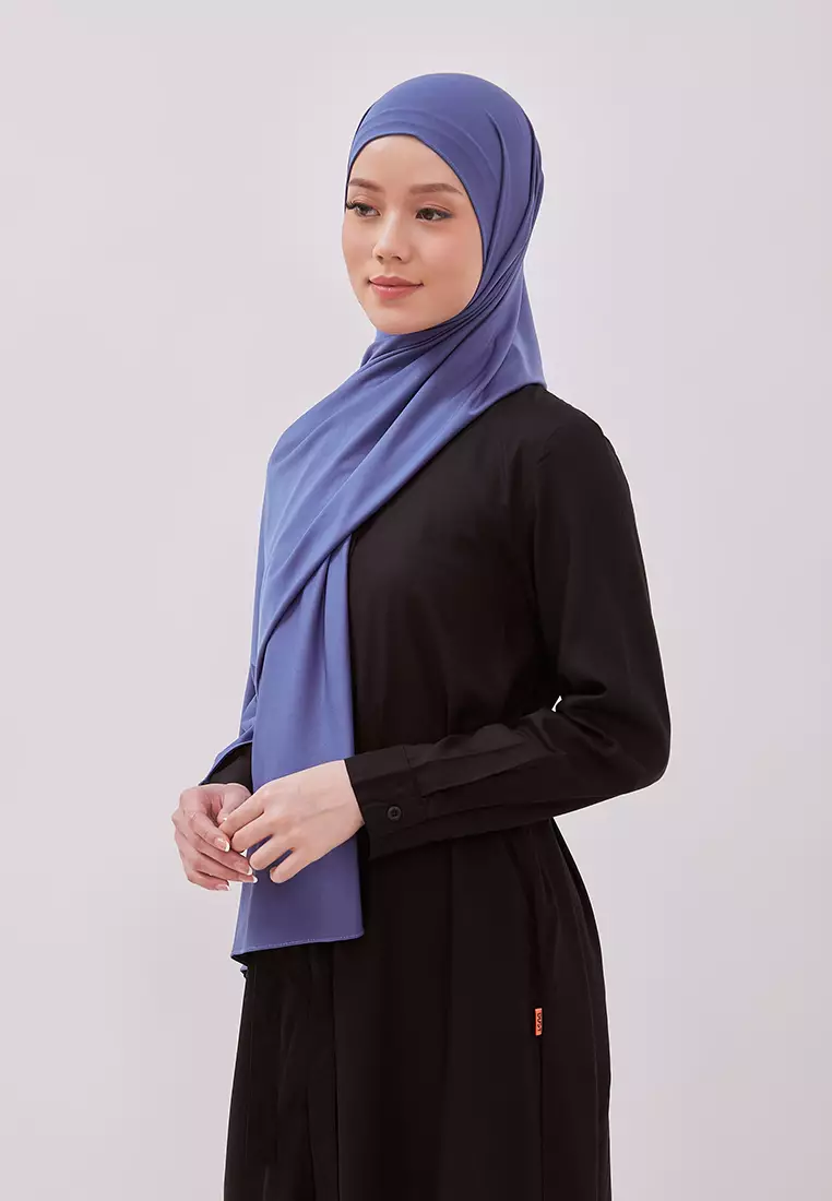 DUST Hijab Pashmina Haniya Biru (D. 9125)