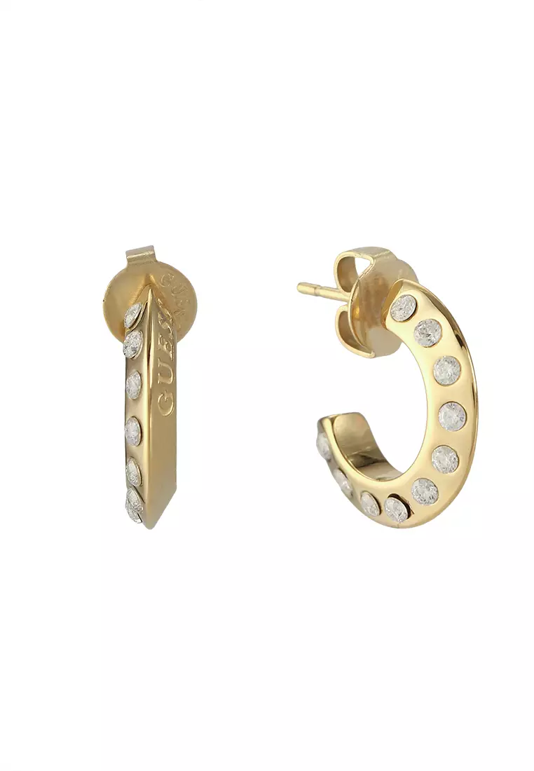 Guess new arrivals hoop earrings