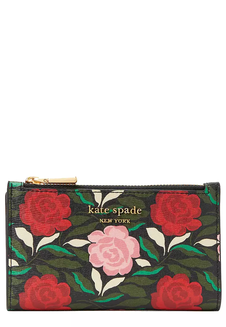 Kate Spade New York Morgan Rose Garden Slim Bifold Wallet