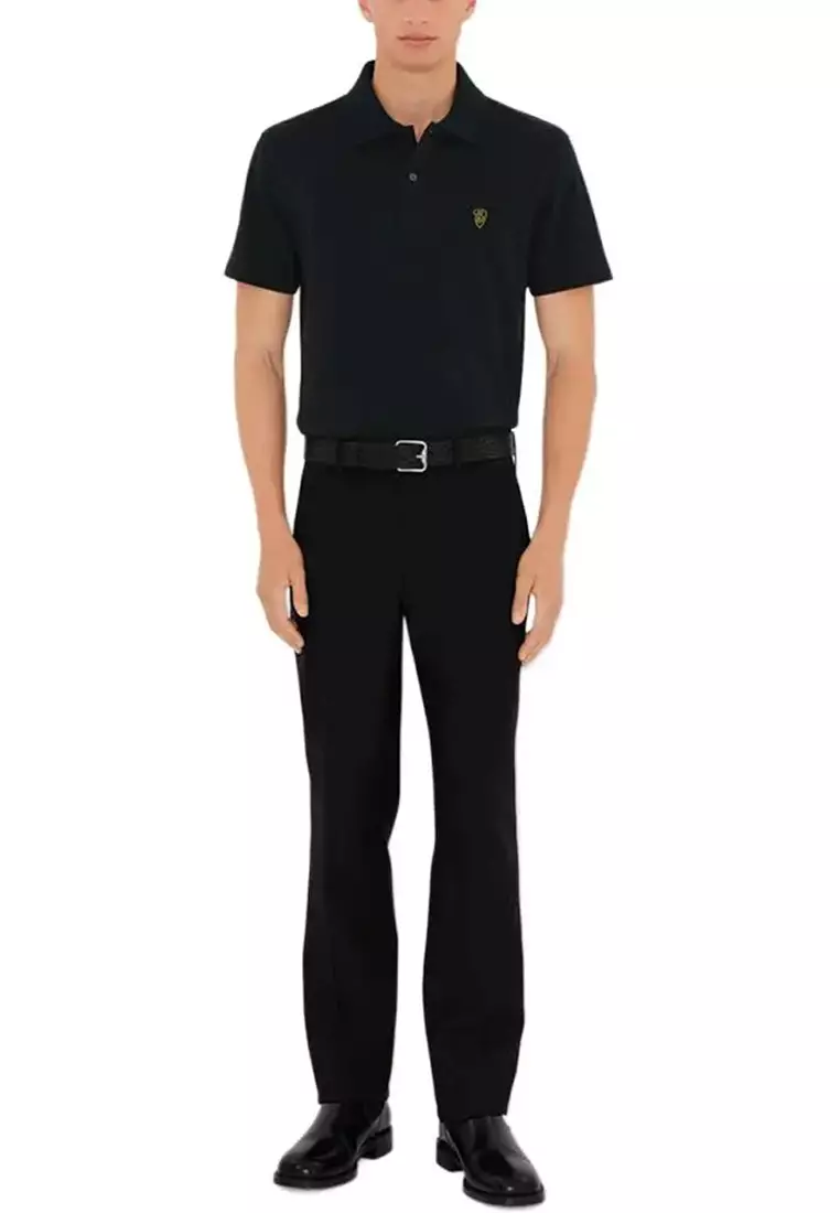 Men's Short-sleeved Polo Shirt in Coal Color 80998821