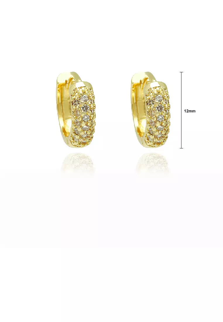 Gold u clearance shape earrings