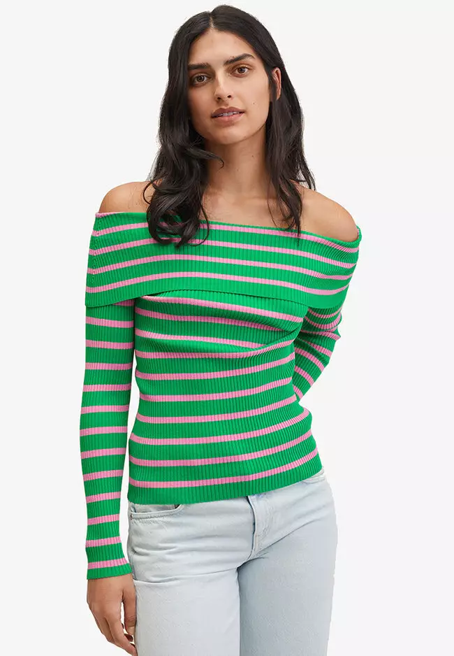 Buy Mango Boat Neck Knitted Sweater 2024 Online ZALORA Philippines