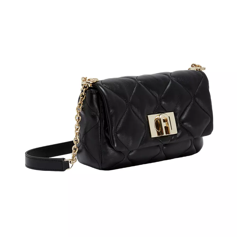 Jual Furla Furla 1927 Quilted Mini Crossbody Black Original 2023