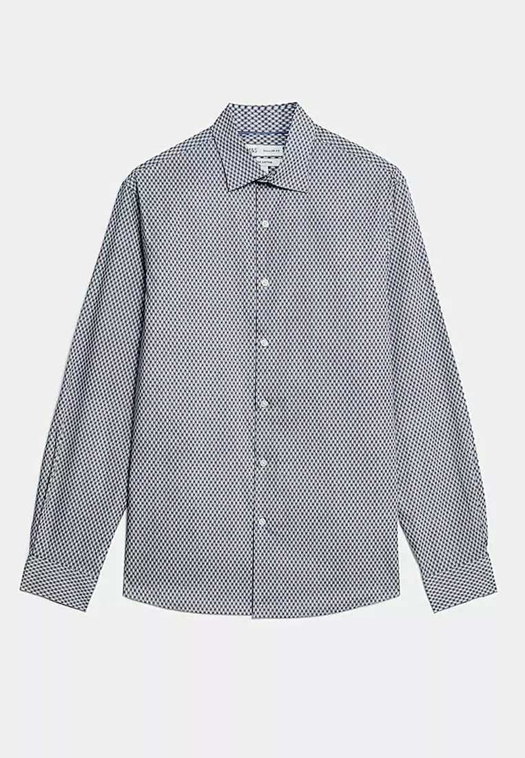 Regular Fit Easy Iron Pure Cotton Shirt
