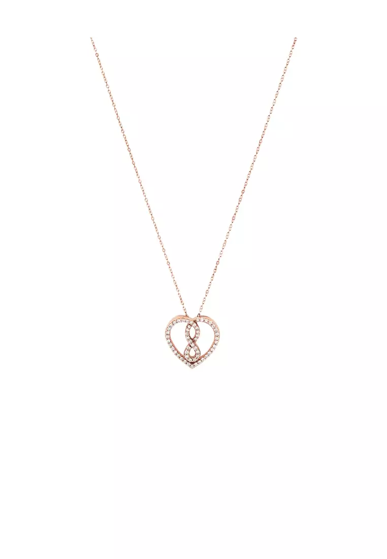 Michael hill store love heart necklace