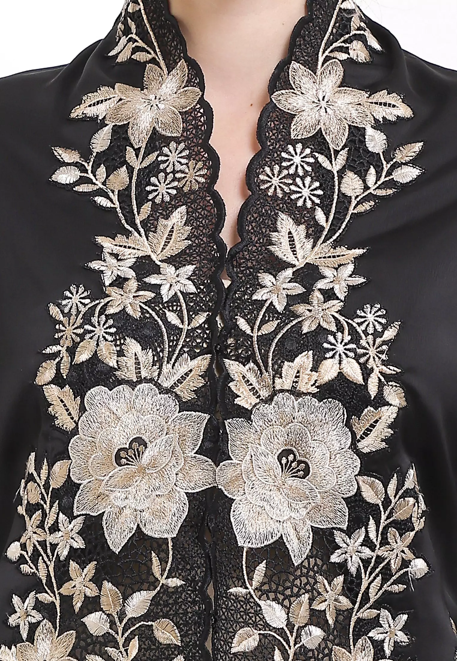 Embroidery Kebaya 7/8-Sleeve>Rose Gold colored
