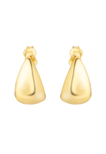 TOMEI TOMEI Italy Earrings, Yellow Gold 916 (FUE0218-1C) (3.0g) 426C5ACE8D84E5GS_1