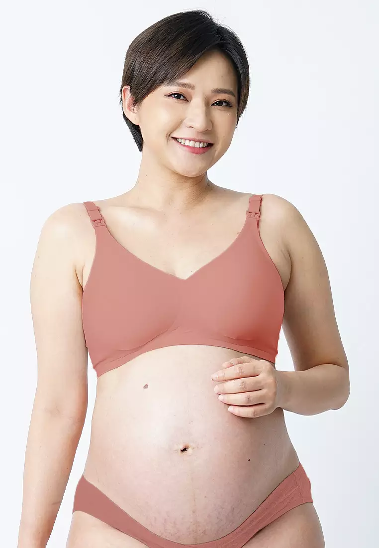 Buy 9months Maternity Mauve Lace Maternity Nursing Bra in Mauve 2024 Online