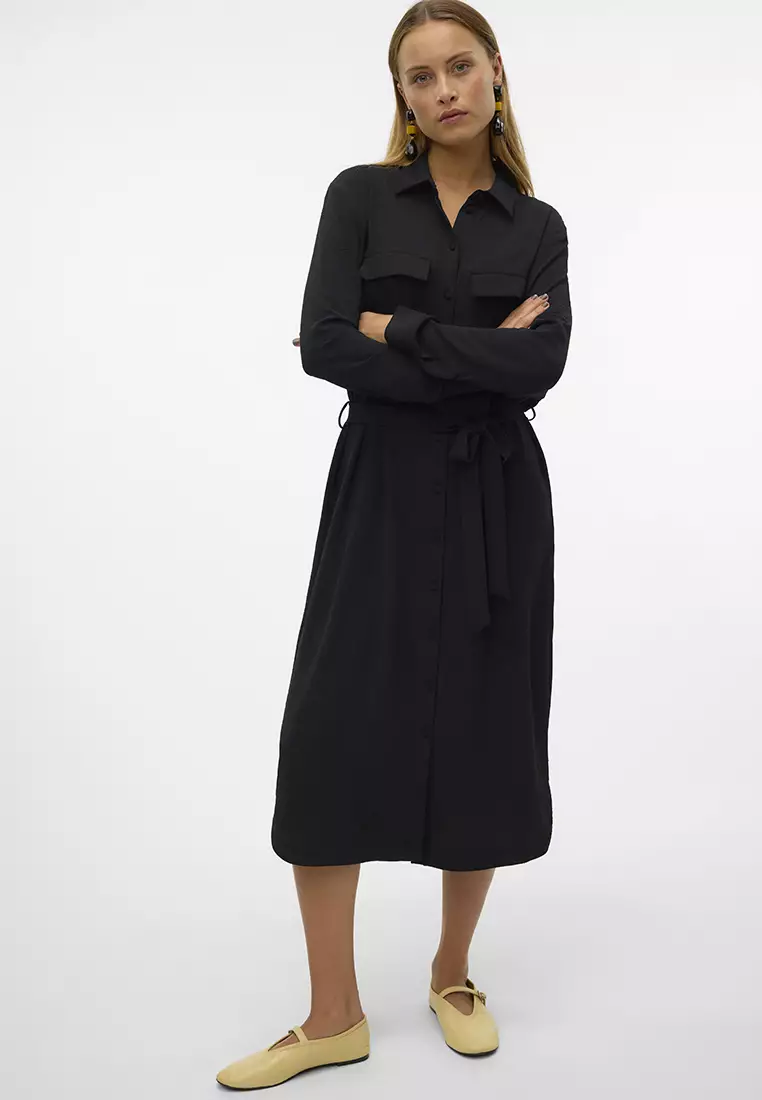 Alva Long Sleeves Shirt Dress