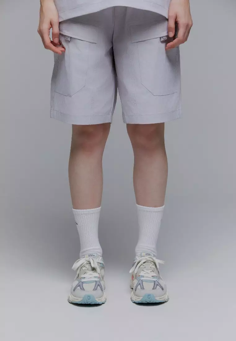 男女同款ADELIE輕便梭織彈性工裝短褲