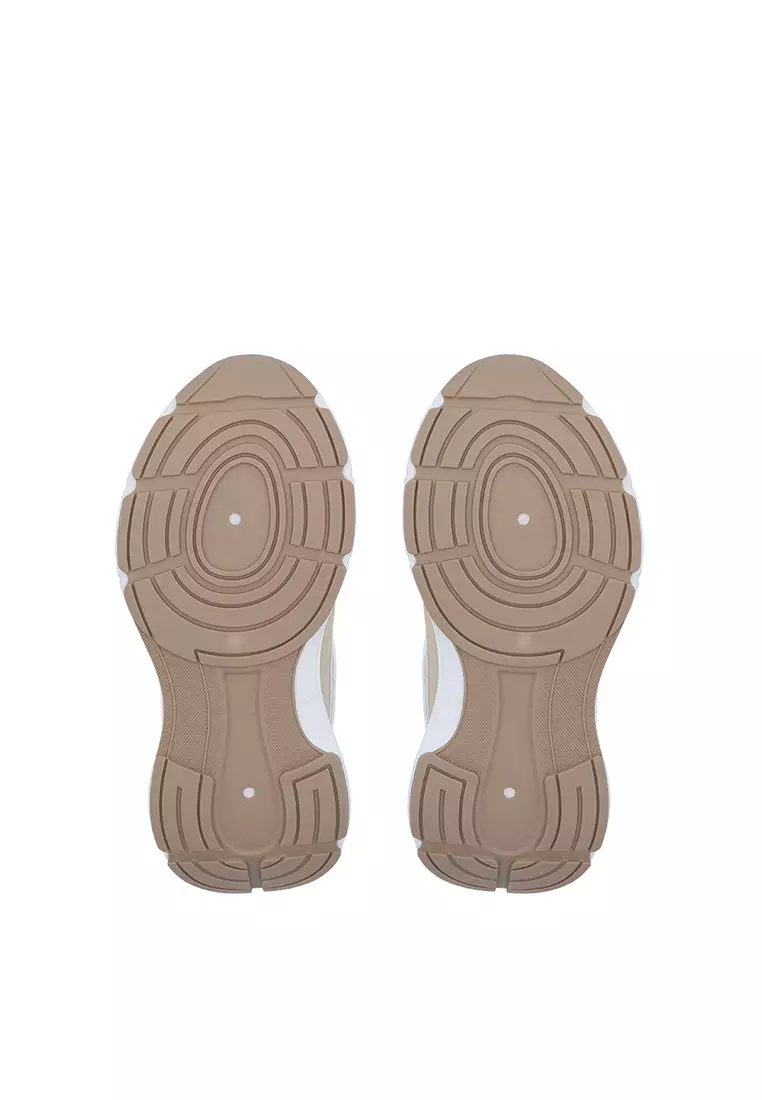 Medium Beige Mira Bow Sneakers