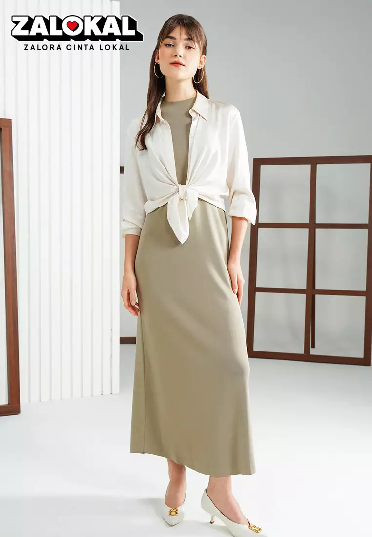 Benang Jarum - Jade Knit Dress - Affogato