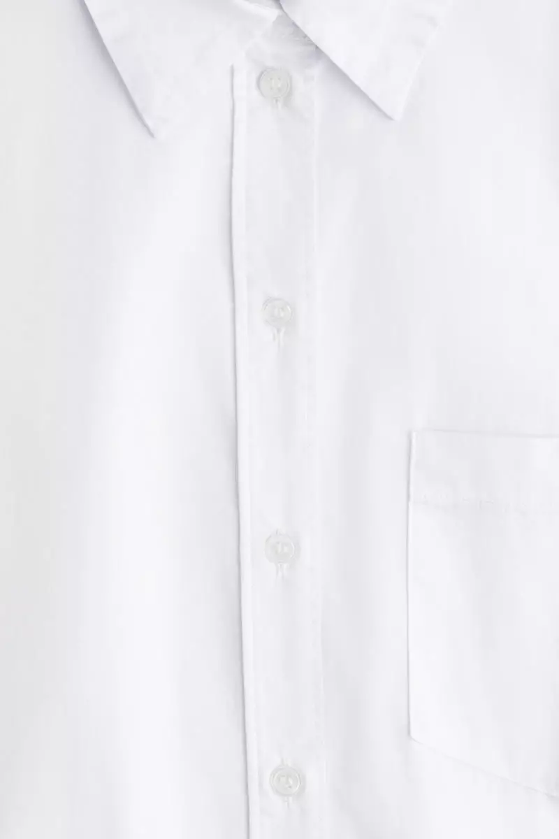 Oversized cotton poplin shirt
