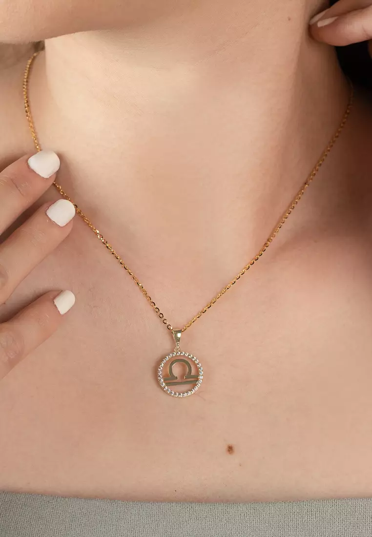 Libra Pendant 14k Gold