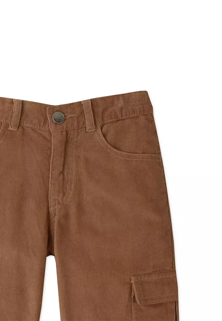 Boys Corduroy Cargo Pants