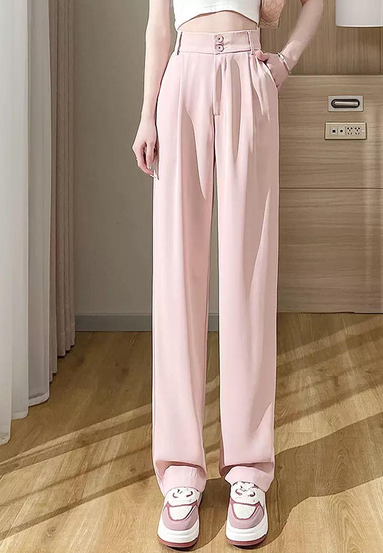 Casual wide leg trousers sale