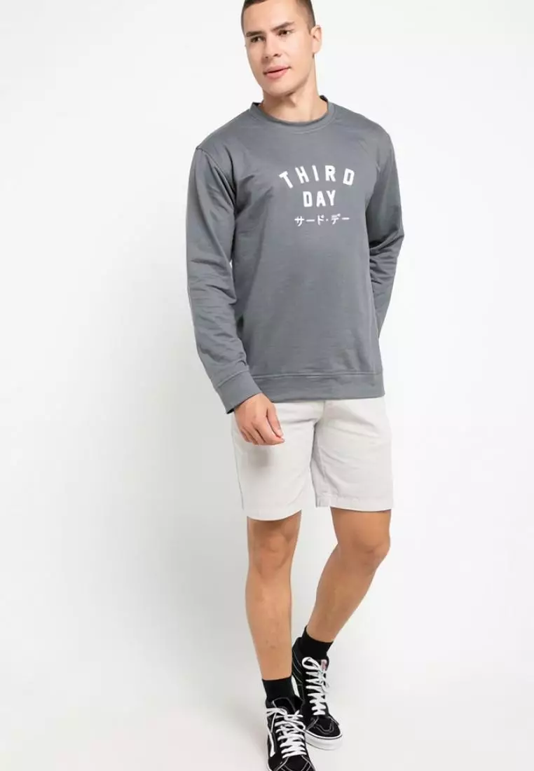 MOA02 Thirdday sweater td simple grey men
