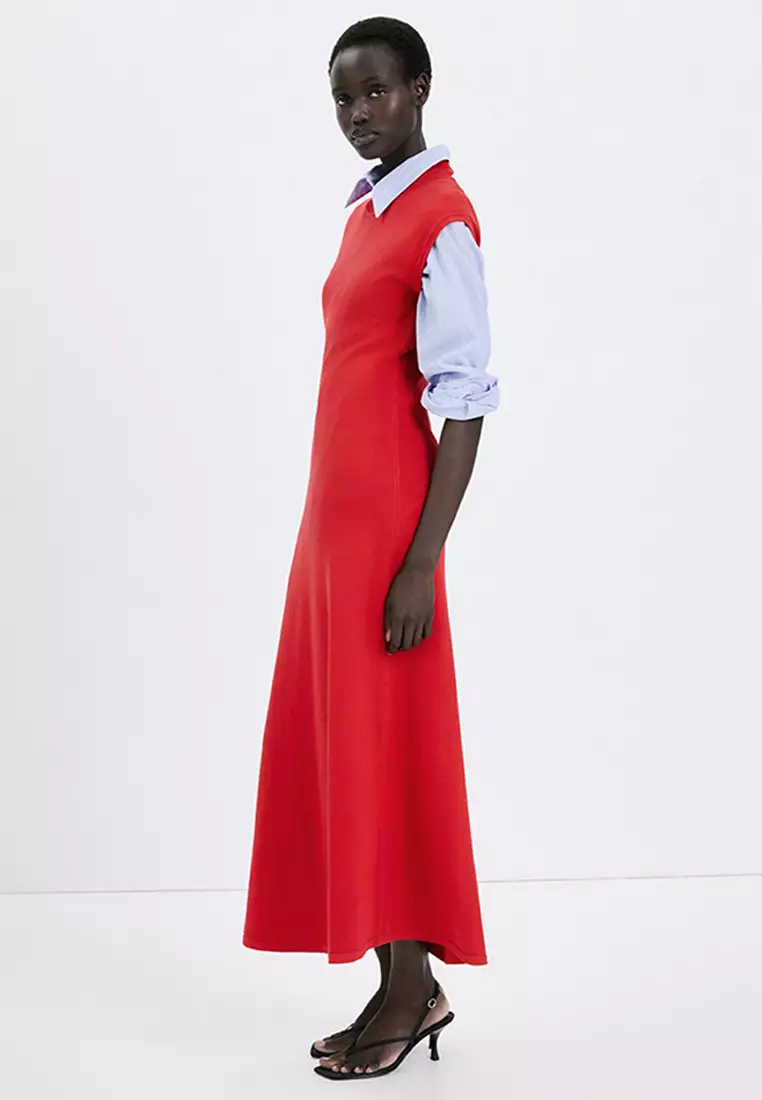 Buy Mango Perkins-Neck Knitted Dress 2026 Online | ZALORA
