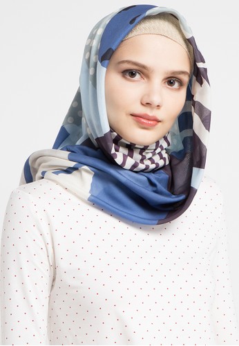 Diario blue and multi Voal Scarf 09194AAAD1A929GS_1