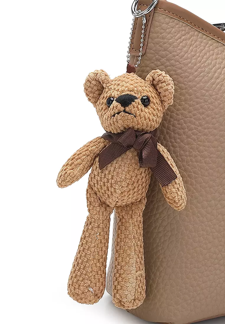 Women's Top Handle Bag / Sling Bag / Crossbody Bag / Shoulder Bag (Tas Tangan Wanita / Tas Selempang Wanita / Tas Bahu Wanita) - Cokelat