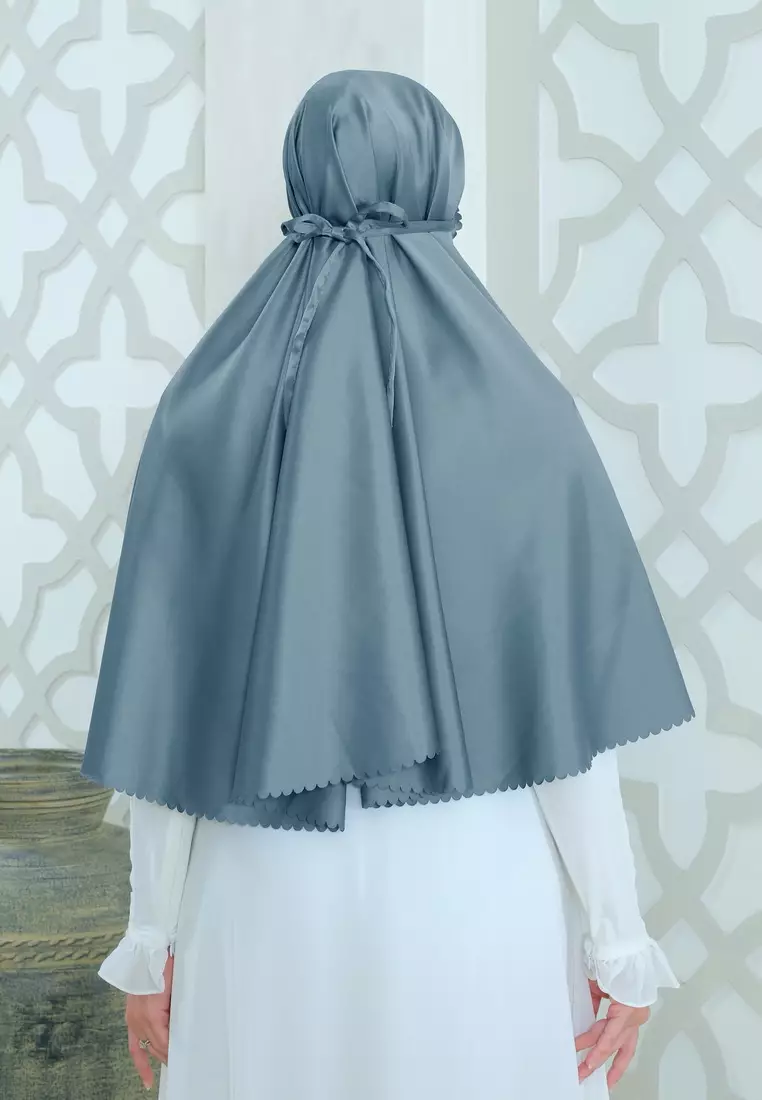 Zelena - Binar Hijab Silk | Hijab Instan | Kerudung Bergo - Blue