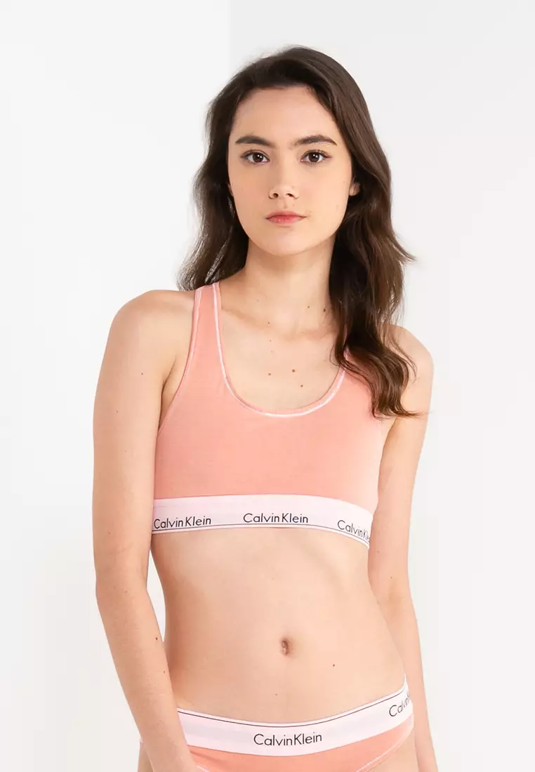 Buy Calvin Klein Lightly Lined Bralette - Calvin Klein Underwear in  Rust/Pink 2024 Online