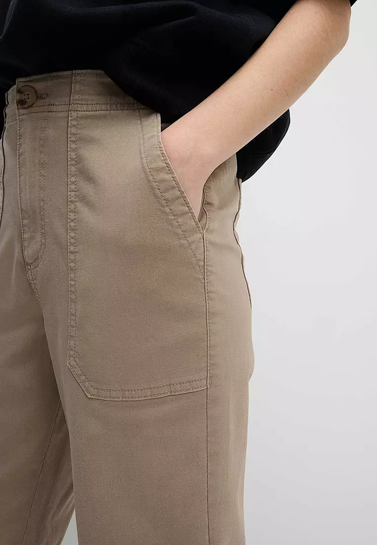 Cotton Blend Slim Fit Joggers