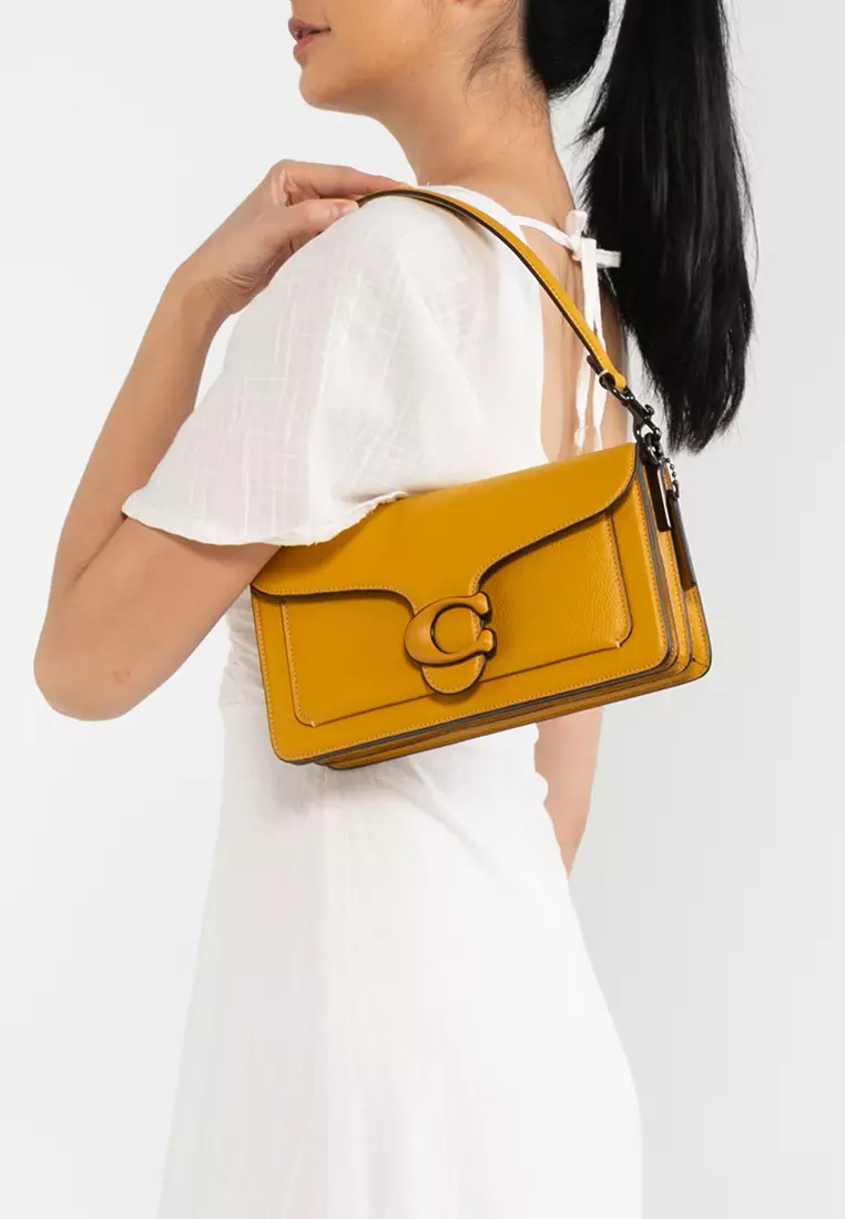 Coach Yellow Saffiano Leather Madison East West Tote Coach