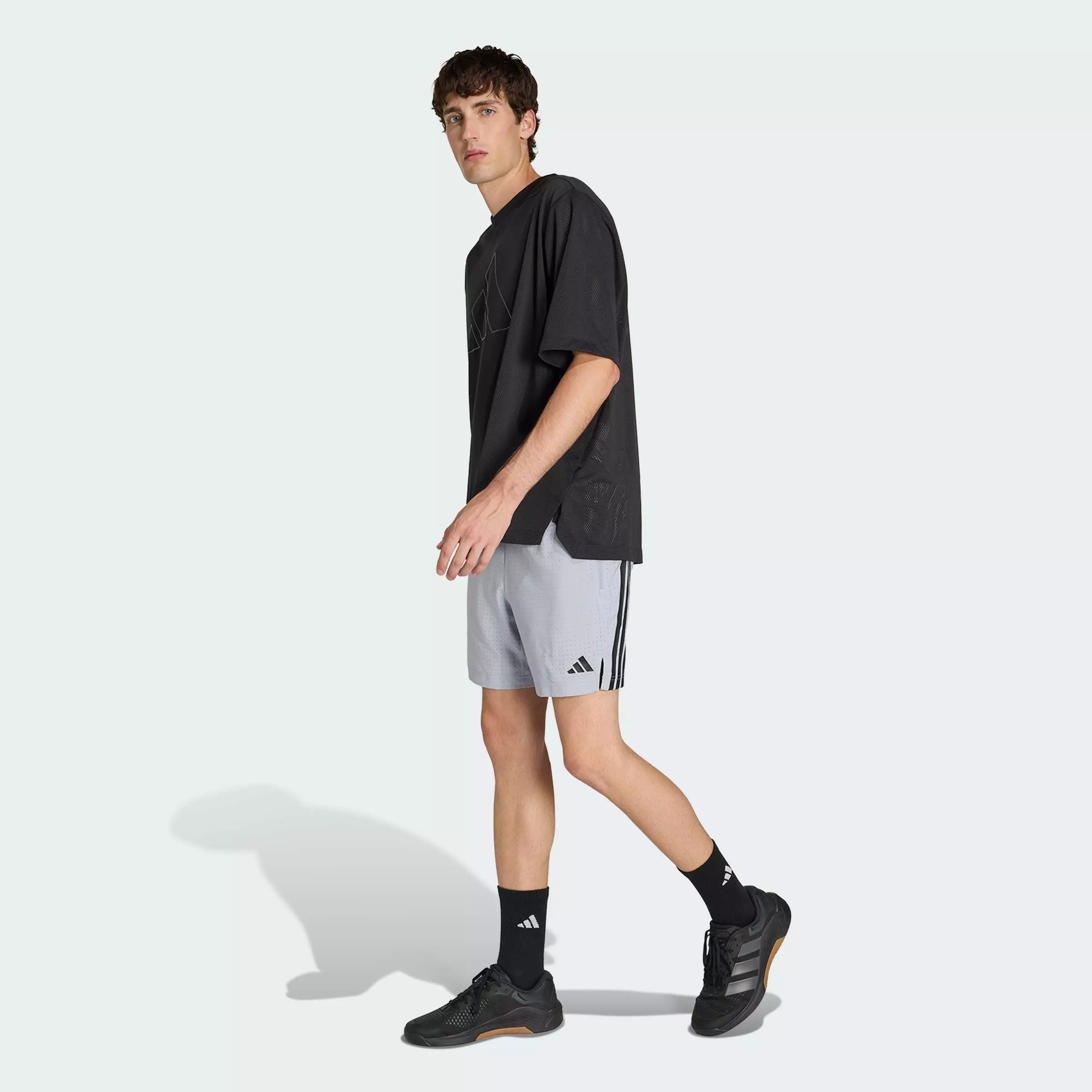 Gym & Training TECH ESSENTIALS WORKOUT 2in1 SHORTS Men Grey KE9634