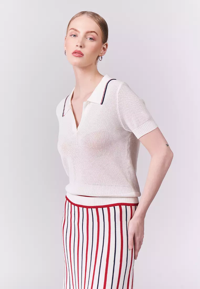 Buy Plains Prints DNM Studios Harloe Short Sleeve Top 2025