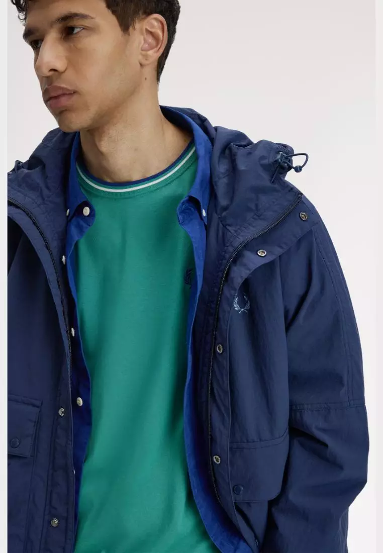 Fred Perry M1588 Twin Tipped T-Shirt (Deep Mint / Snow White / Soho Eclipse)