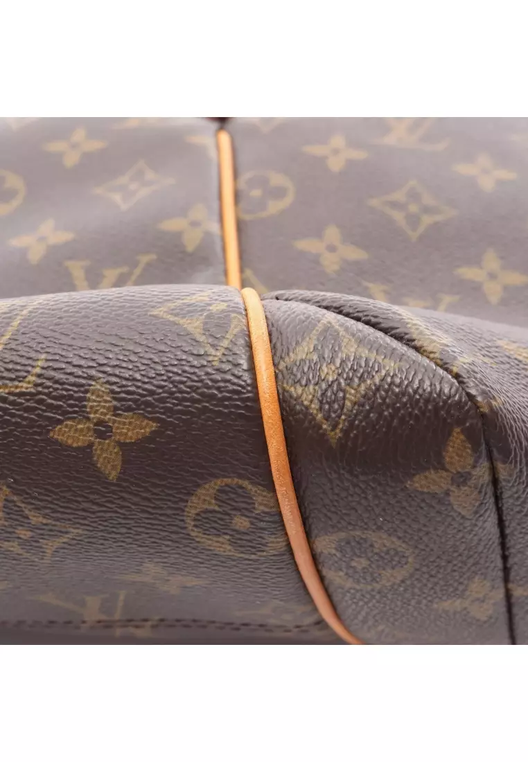 Pre-Loved Louis Vuitton Totally MM monogram Shoulder bag tote bag PVC leather Brown