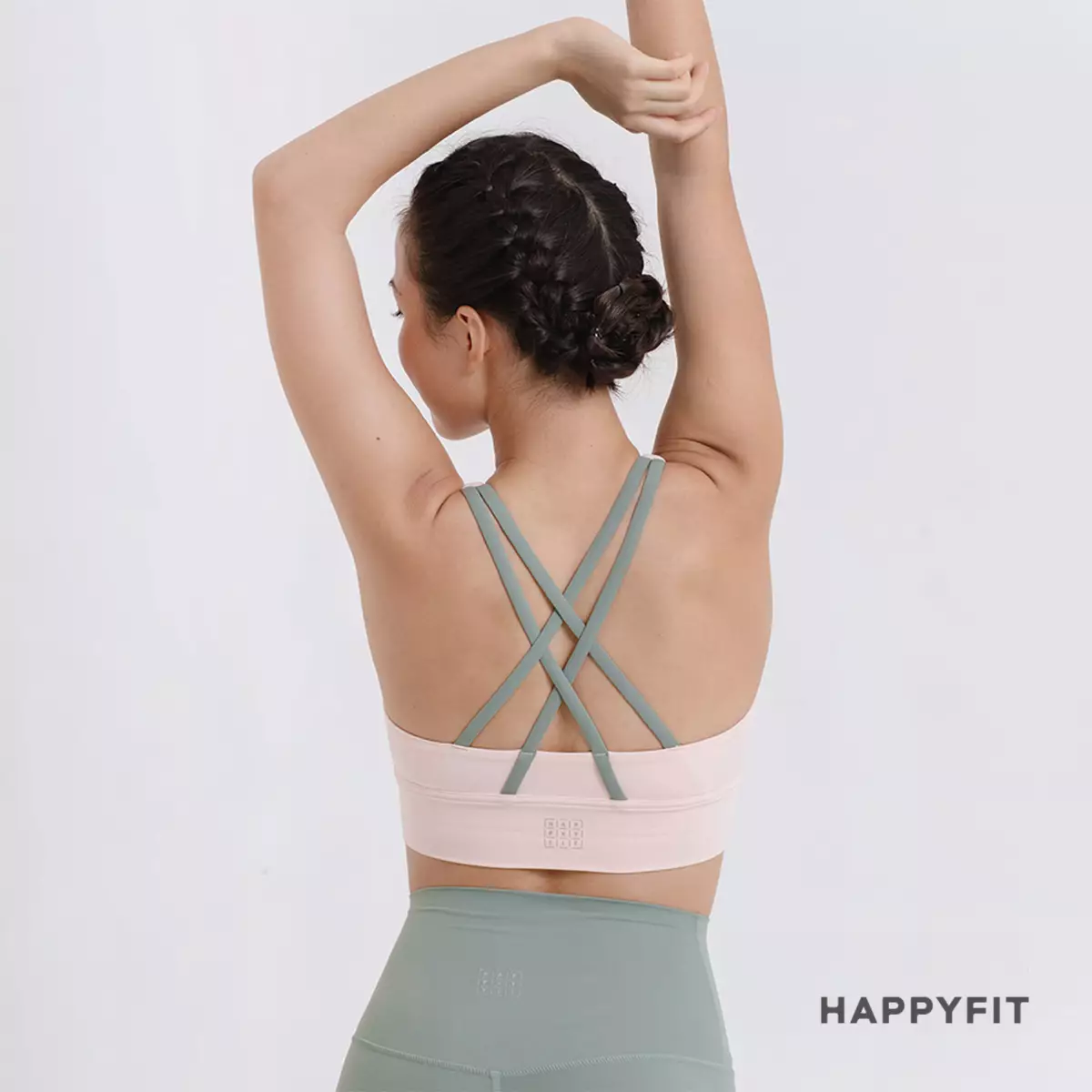 HAPPYFIT JISOO Sports Bra Blush Pink
