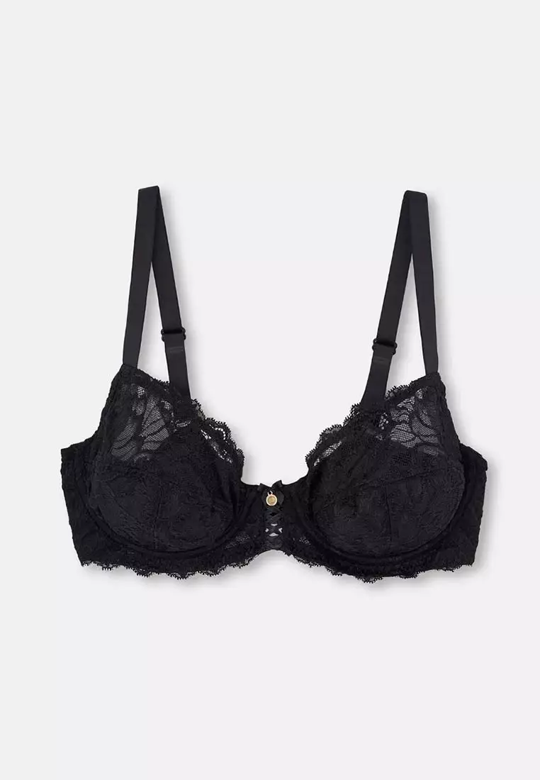 Buy DAGİ Black Basic Minimizer Bra, Underwire, Underwear for Women