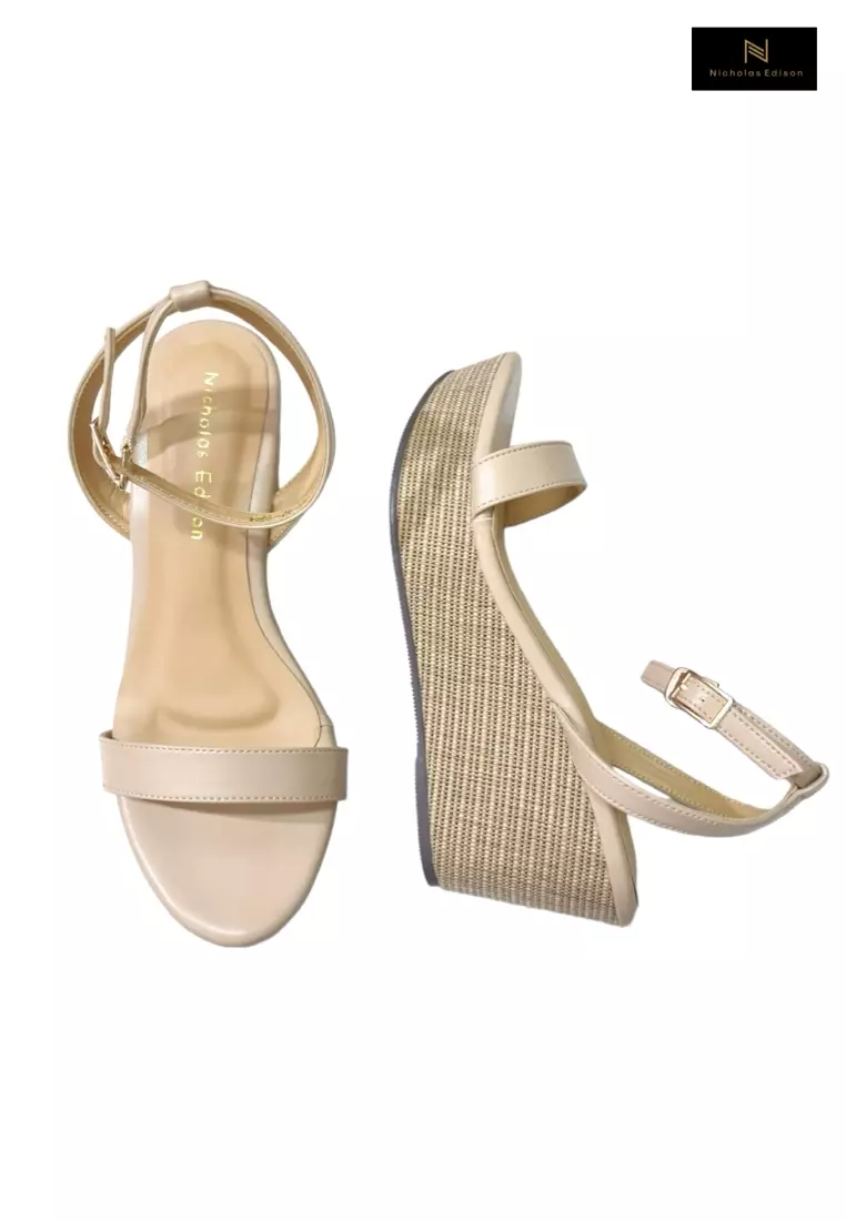 Nicholas Edison Wedge Zafir Beige